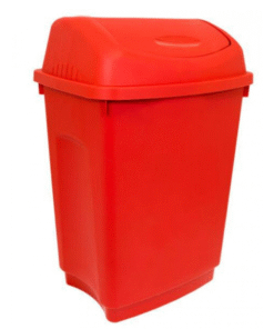 RED COLOUR FLIPTOP BIN 50 LTRS (1X1)