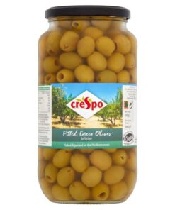 SINGLE JAR CRESPO GREEN PITTED OLIVES 907G