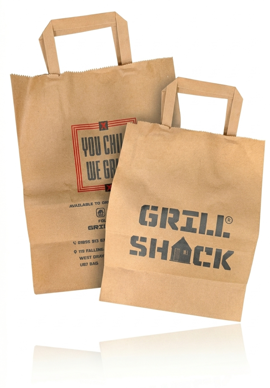 GRILL SHACK BROWN PAPER BAG SMALL (1X250)