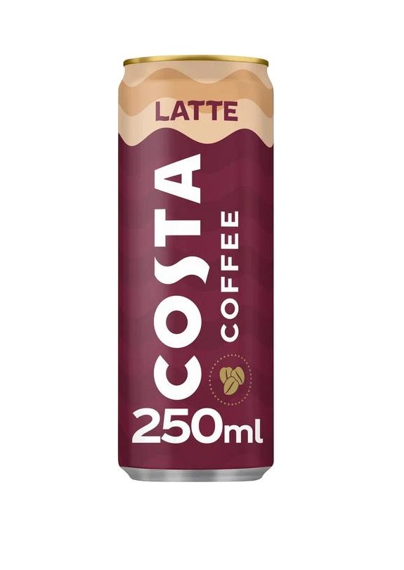 COSTA COFFEE LATTE CAN 12X250ML